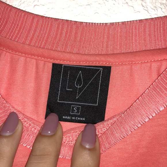 Lime & Vine Alexi coral Shoulder Cut Outs SZ S - Picture 4 of 6